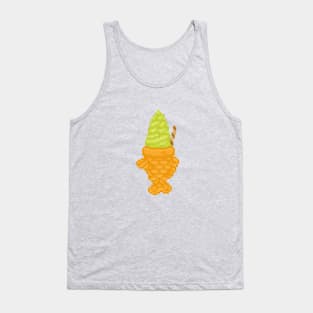 Taiyaki matcha ice cream pixel art Tank Top